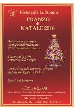 Pranzo di Natale 2016 - Ristorante le Streghe Roma