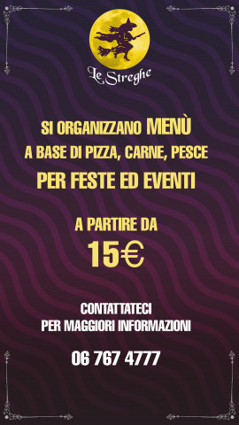 Menu per Eventi e Feste
