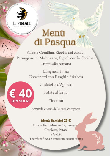 Menù di Pasqua 2026