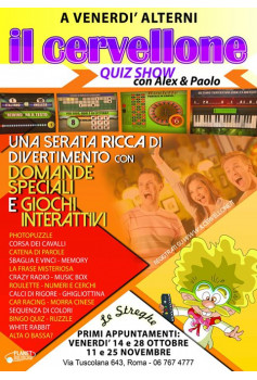 Cena e Quiz Show -l Cervelloni - Ristorante le Streghe